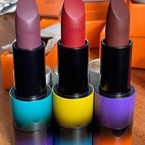 Hermes Lipsticksv Purple Red and brown in Original Packaging.
$40 each